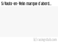 Si Vaulx-en-Velin marque d'abord - 2010/2011 - Tous les matchs